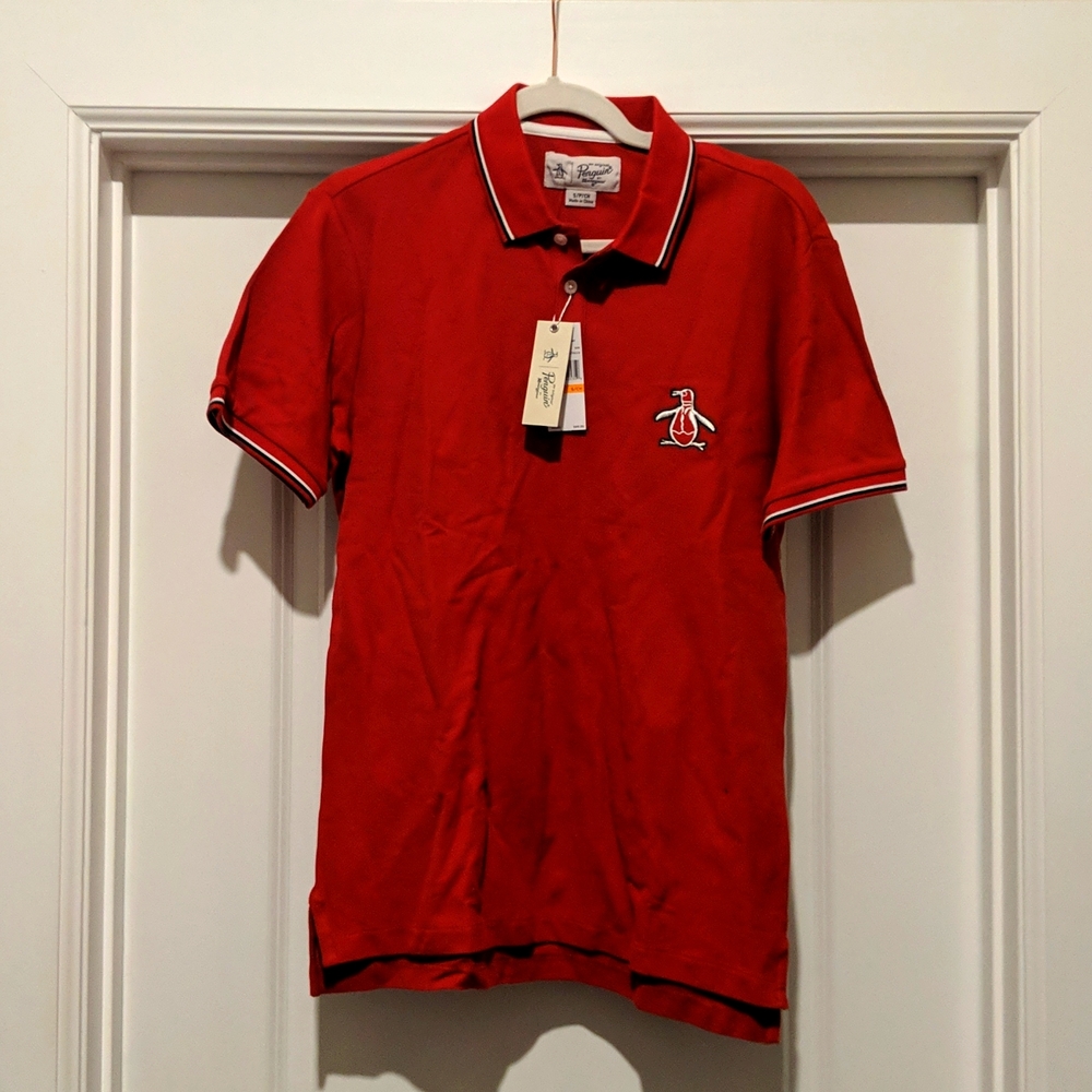 Penguin Red Polo Small
